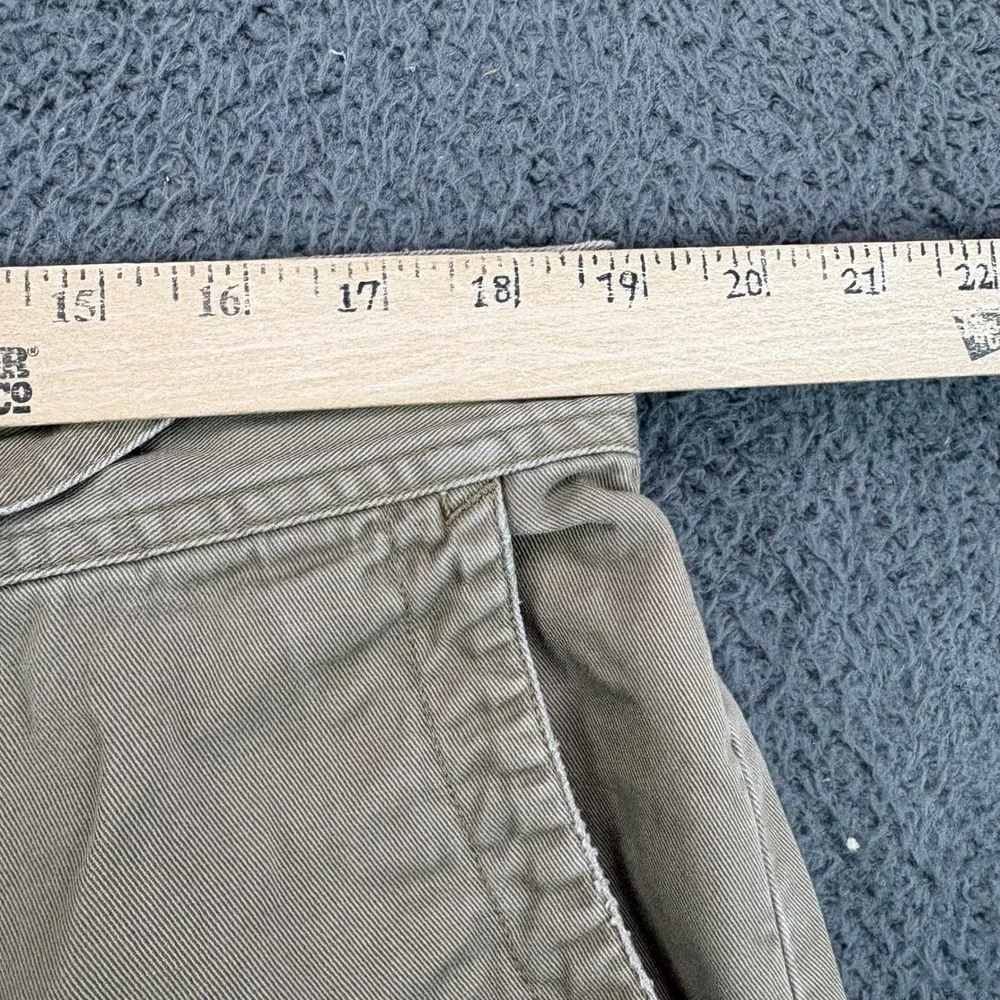 Polo Ralph‎ Lauren Mens 38 Khaki Tan Cotton Chino Shorts Flat Front Classic Fit